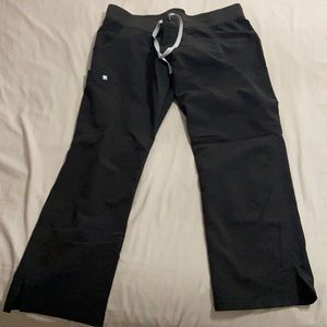 Figs Black Kade Scrub Pants Large Petite